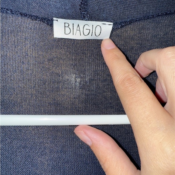 Biagio Navy Blue Cardigan - Picture 2 of 3